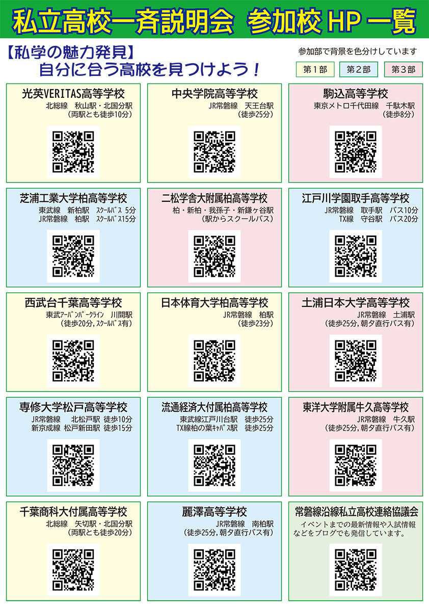 私立高校一斉説明会　ホームページ ≫